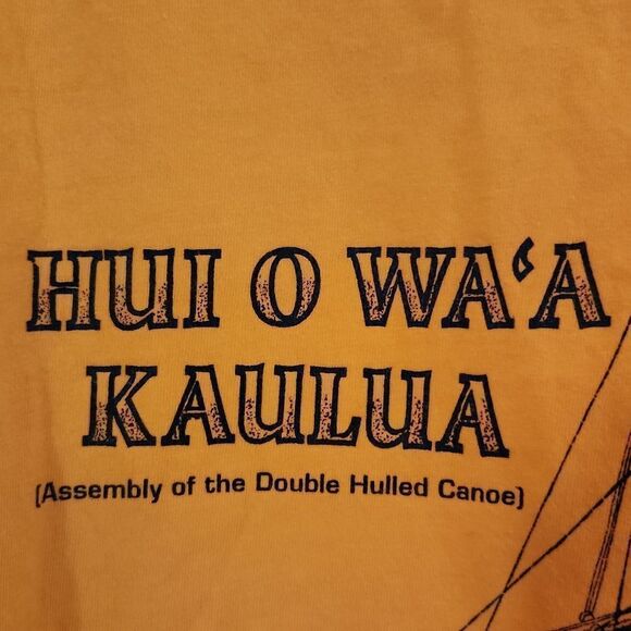 Hui O Wa'a Kaulua Double Hull Canoe Lahaina T-shirt XL - Picture 6 of 7